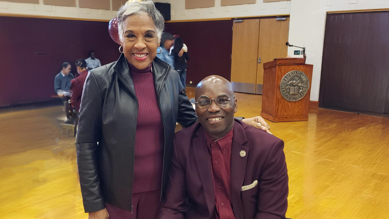 Dr. Kuti and Joyce Beatty