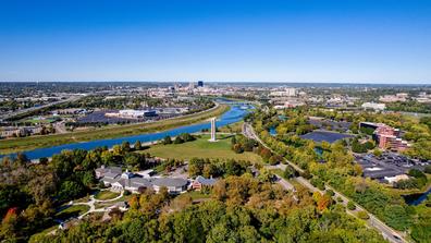 aerial photo of Dayton Ohio