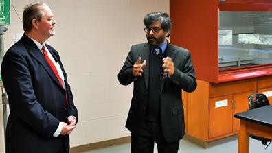 U.S. Department of Agriculture Deputy Undersecretary Scott Hutchins and Dr. Ramanitharan Kandiah