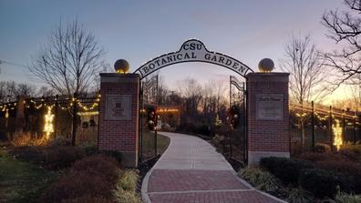 the entrance to the seed to bloom botanical and community gardens at central state university in wilberforce ohio