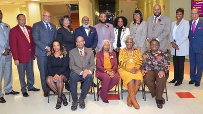 central state university alumni achievement hall of fame inductees with dignitaries at the 2024 charter day convocation celebrating 137 years since central state's founding