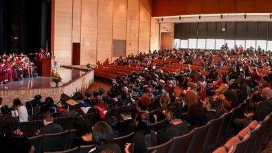 a large group of people sit inside Paul Robeson Cultural and Performing Arts Center at Central State University in Wilberforce Ohio