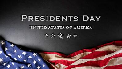 presidents day united states of america with stars and the united states flag