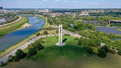 aerial view of dayton ohio