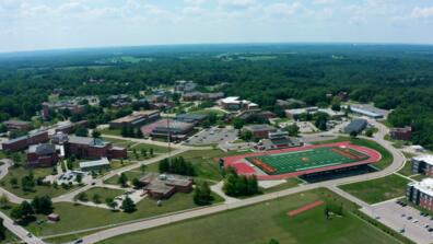 aerial image of the central state university campus in wilberforce ohio