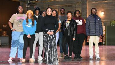 tianee eiland with cast of grease at central state university