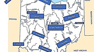 Map of Ohio Native American Tribes