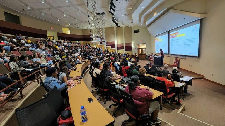 Students in lecture hall