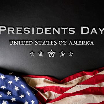 presidents day united states of america with stars and the united states flag