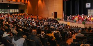 A packed auditorium at Central State University for the 2022-2023 Academic Recognition Convocation