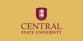 Central State University logo graphic on gold background