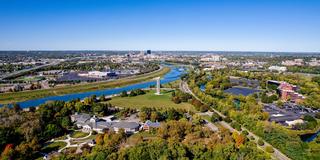 aerial photo of Dayton Ohio