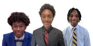 Michael Frazier, Shemaiah Butler, and Nasaan Jackson, 2023 USDA/1890 National Scholars from Central State University
