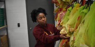 TreMia Hutcheson, a student researcher in sustainable agriculture at Central State University