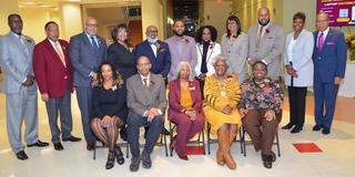 central state university alumni achievement hall of fame inductees with dignitaries at the 2024 charter day convocation celebrating 137 years since central state's founding