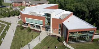 aerial image of campus