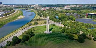 aerial view of dayton ohio