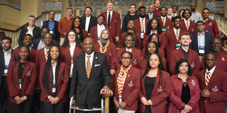 Dr. Kuti with SGA