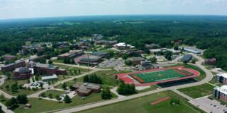 aerial image of the central state university campus in wilberforce ohio