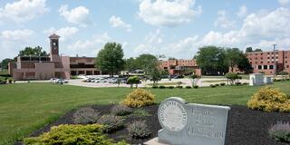 a central state university stone marker on the campus in wilberforce ohio