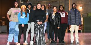 tianee eiland with cast of grease at central state university