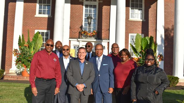 Central State University and SBA representatives stand for a group photo at ceremonial MOU signing