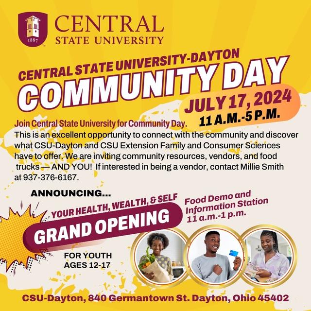 central state university dayton community day flyer