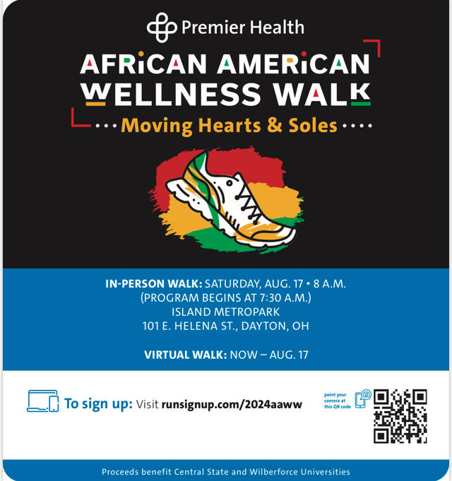 2024 african american wellness walk flyer