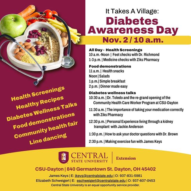 diabetes awareness day flyer