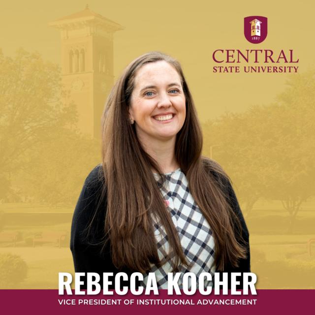 rebecca kocher vice president of institutional advancement at central state university