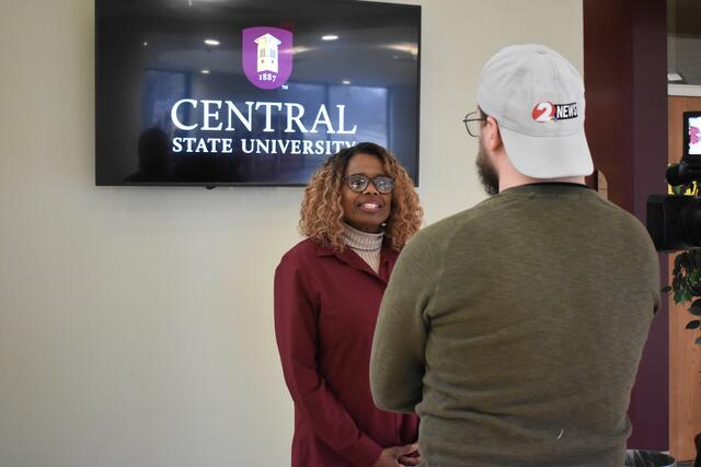 channel 2 news interviews janet corney on camera