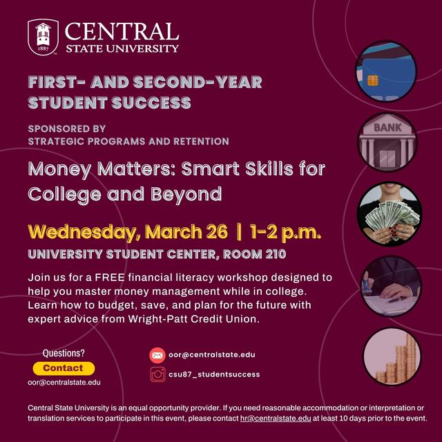 flyer for money matters smart skills for college and beyond